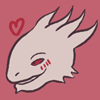 userpic with a smiling white dragonborn